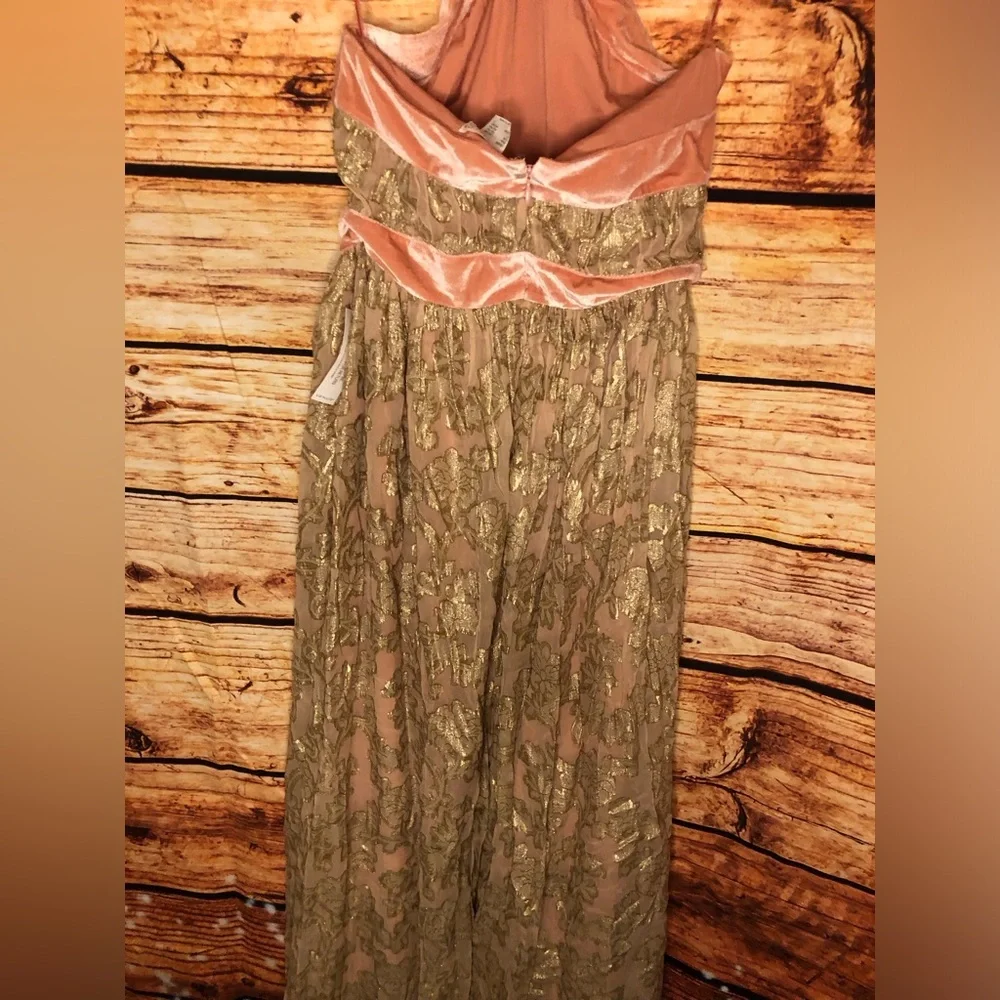 Jacquard Halter Gown - Picture 12 of 16
